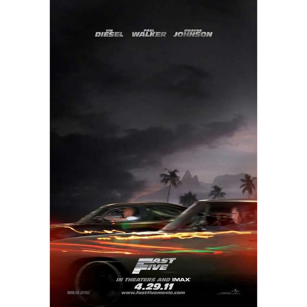 2011 Fast Five ORIGINAL Movie Poster 11x17 One-Side RARE (Buy 2 Get 1 Free!)